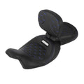 Driver Passenger Seat & Backrest Fit For Harley Touring Street Road Glide 09-23