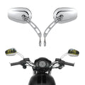 Chrome Rearview Mirrors For Harley Heritage Softail Deluxe Slim Fat Boy Breakout