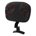 Driver Rider Backrest Pad Fit For Harley Electra Street Glide 2009-23 Black+Red