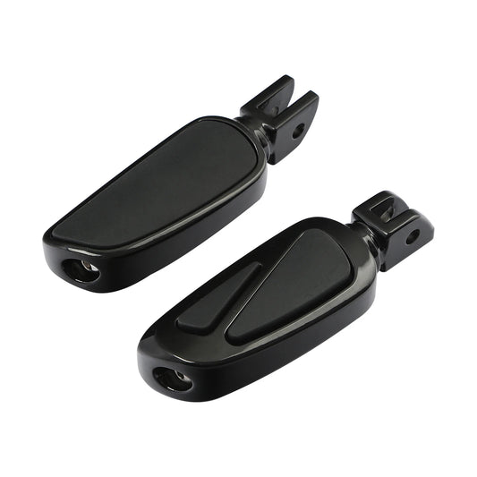 Black Front Rider Footpegs Footrest Fit For Harley Softail Standard Fxst 18-2025