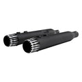 4" Slip on Mufflers Exhaust Fit For Harley Electra Glide 2017-2025 Matte Black