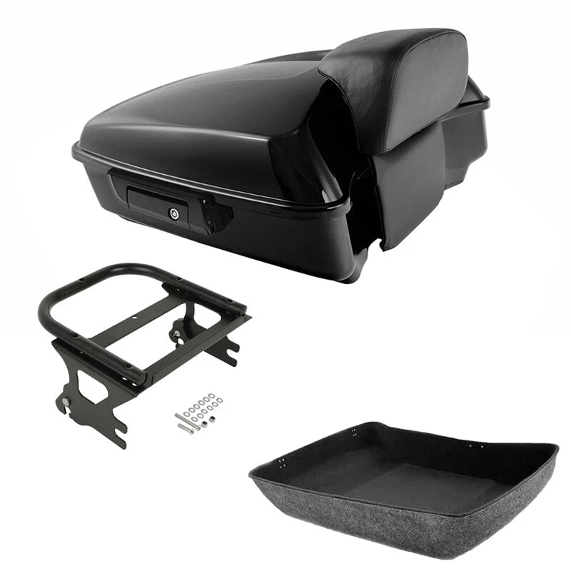 Chopped Trunk Backrest Mount Fit For Harley Touring Road King 1997-08