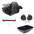 King Trunk Pad Rack Speakers Brake/Turn/Tail Light Fit For Harley Touring '14-26