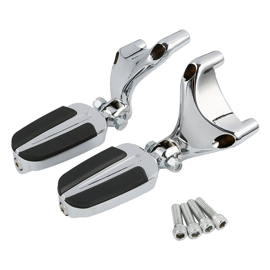 Chrome Passenger Footpegs Pegs Mount Fit For Harley Sportster 1200 883 2004-2013