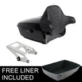 King Trunk Backrest Two Up Mount Rack Fit For Harley Street Glide Touring 14-26
