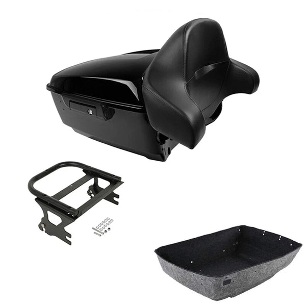 King Trunk Backrest Pad Mounting Rack Fit For Harley Electra Glide 1997-08
