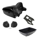 King Trunk Luggage Mount Rack Speakers Backrest Fit For Harley Touring 2014-2026