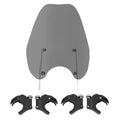 Smoke Windshield Windscreen & 49mm Clamps Fit For Harley Dyna Street Bob 06-17