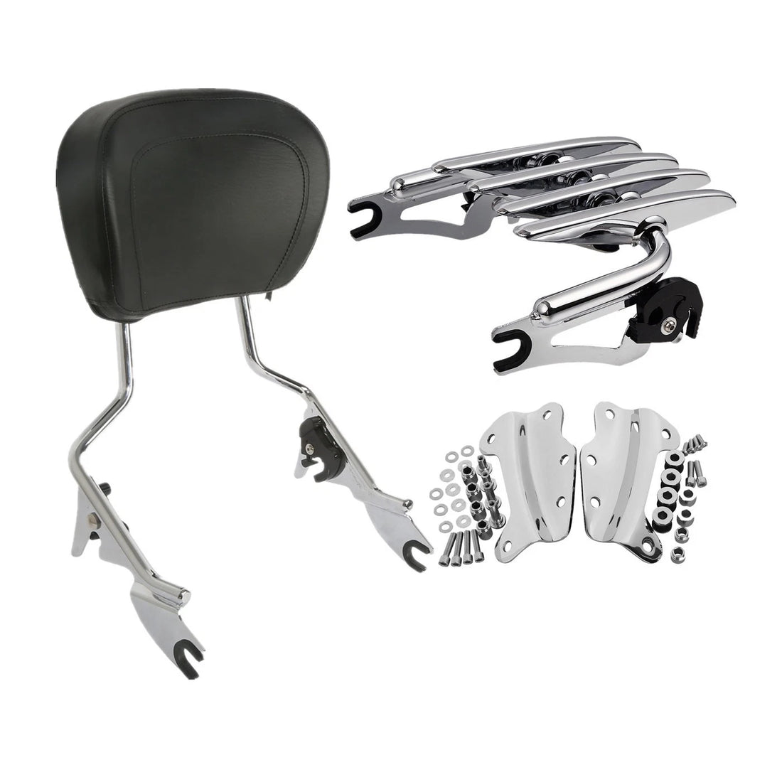 Backrest Sissy Bar Luggage Rack Docking Kit Fit For Harley Electra Glide 09-13