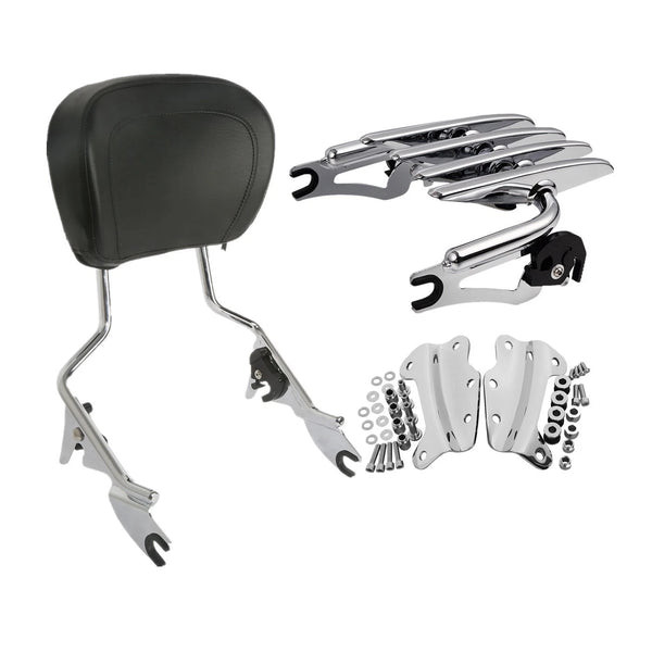 Backrest Sissy Bar Luggage Rack Docking Kit Fit For Harley Electra Glide 09-13