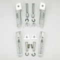 Motorcycle Front & Rear Footrest Footpegs For Suzuki GSXR600/750 2006-2014 Silve