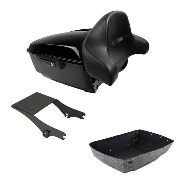 King Trunk Backrest Mount Rack Fit For Harley Touring 97-08