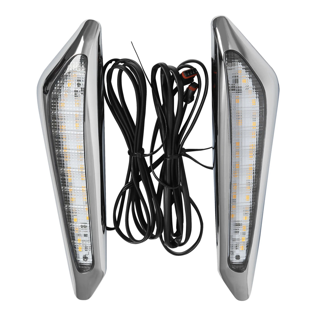 Front Brake Fork Mounted LED Lights Clear Fit For Honda Goldwing GL1800 18-2025