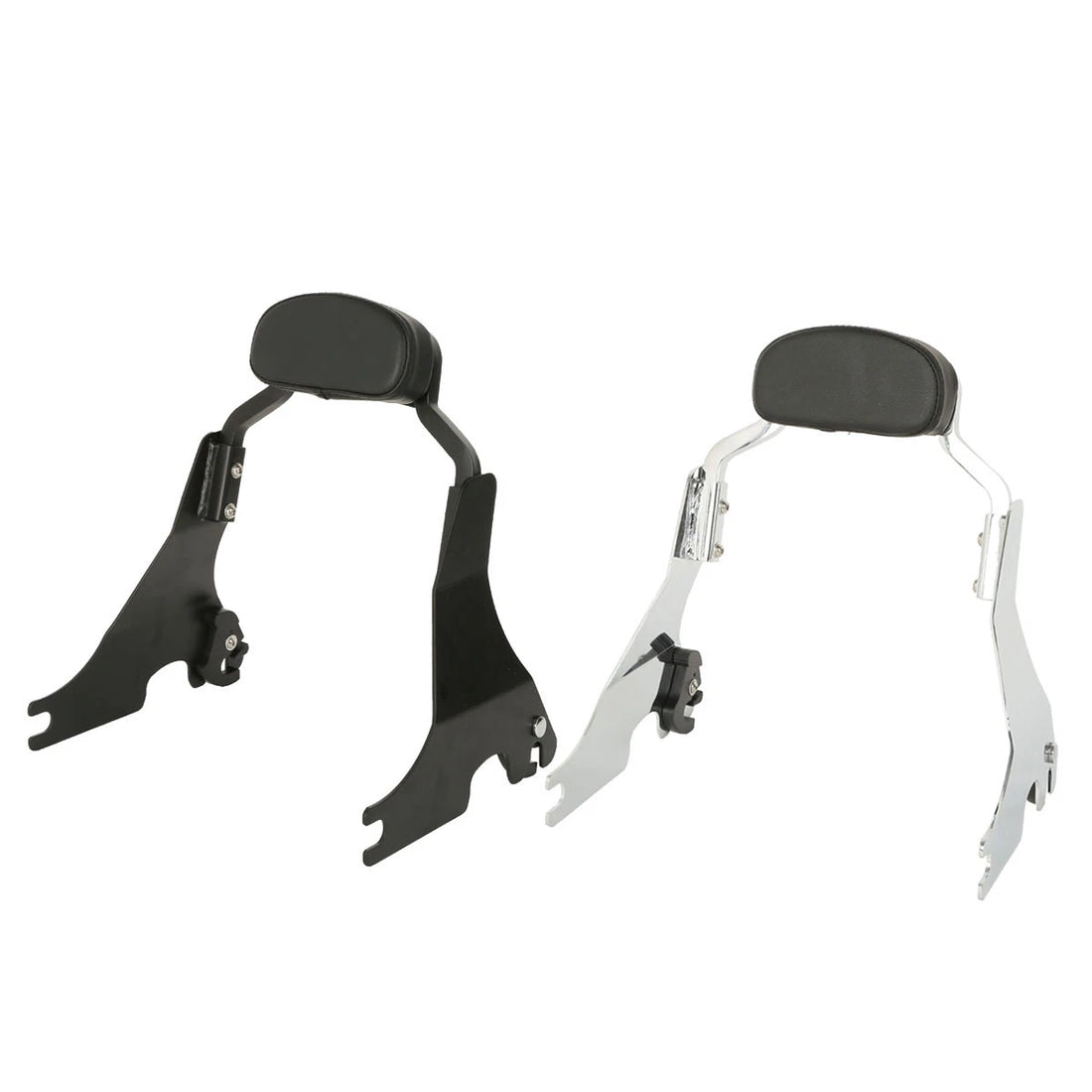 Black/Chrome Short Passenger Sissy Bar Backrest For Harley Sportster XL883 04-22