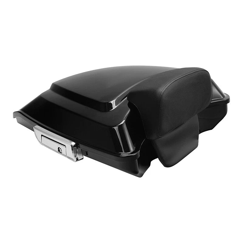 Vivid Black Razor Trunk Backrest Fit For Harley Touring 2014-2024