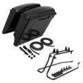 Unpainted 5" Stretched Saddlebag Conversion Bracket Fit For Harley Softail 86-17