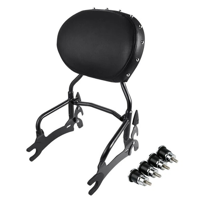 Black 12" Backrest Sissy Bar Spools Fit For Indian Chief Dark Horse 2016-2018 17