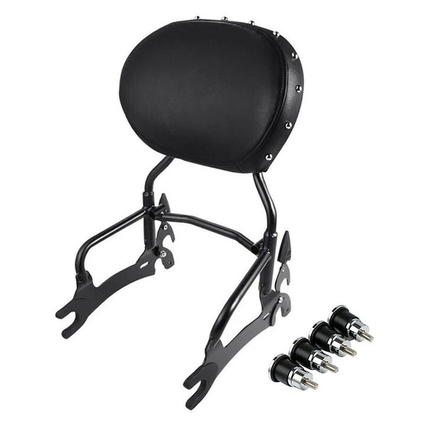 Black 12" Backrest Sissy Bar Spools Fit For Indian Chief Dark Horse 2016-2018 17