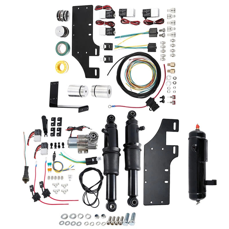 Rear Air Ride Suspension Lowering Kit Set Fit For Harley Road Glide 14-23