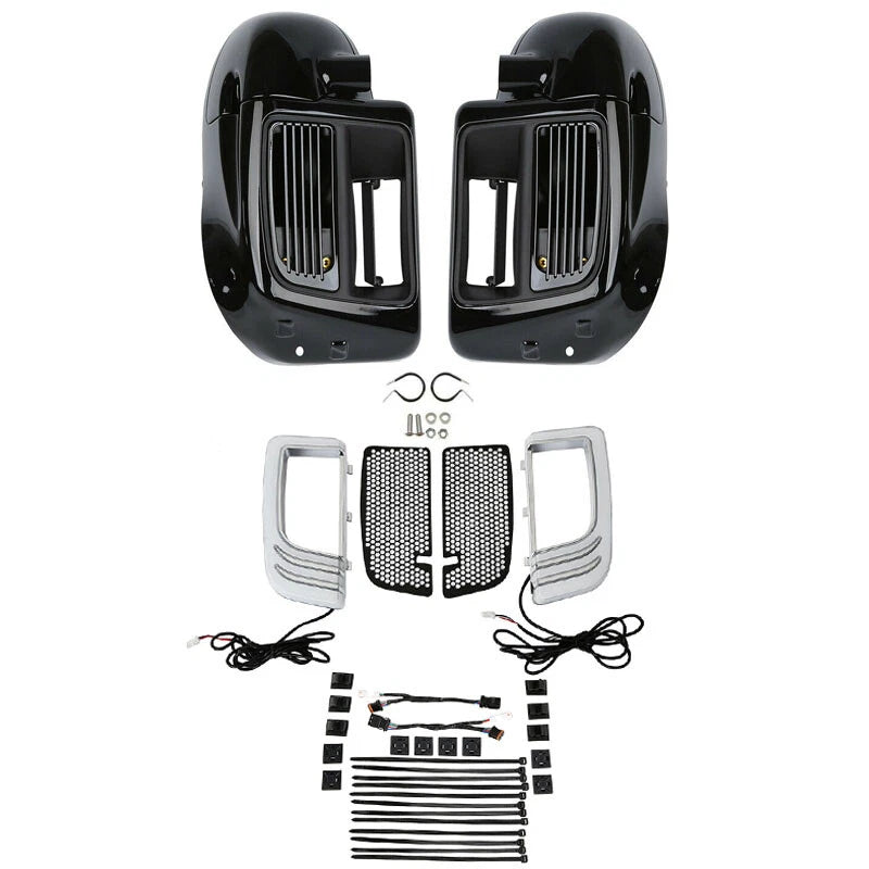 Lower Vented Fairing Water-Cooled Signal Light Fit For Harley Road Glide 14-2024