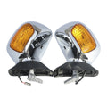 Chrome Rear View Mirror Turn Signals Fit For Honda Goldwing GL1800 2001-2017