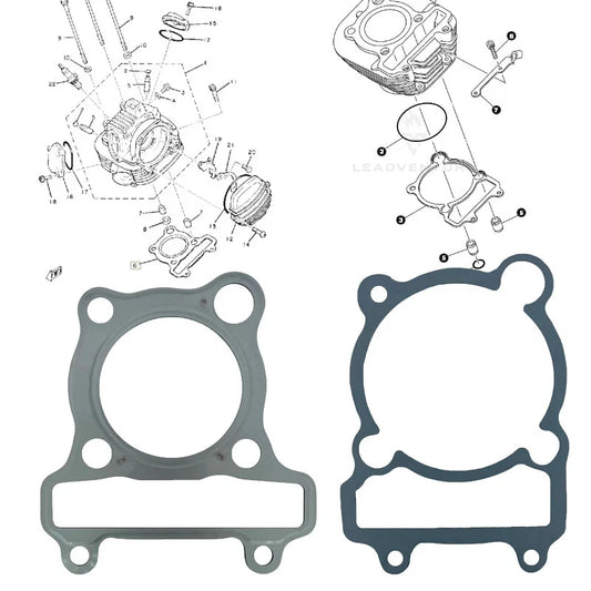 Cylinder Head Base Gasket Kits For Yamaha TW200 1987-2009 AG200 91-08 BW200 1986