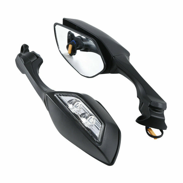 Rear View Mirrors LED Turn Signal Fit For Kawasaki Ninja ZX10R 2016-2025 2018 17