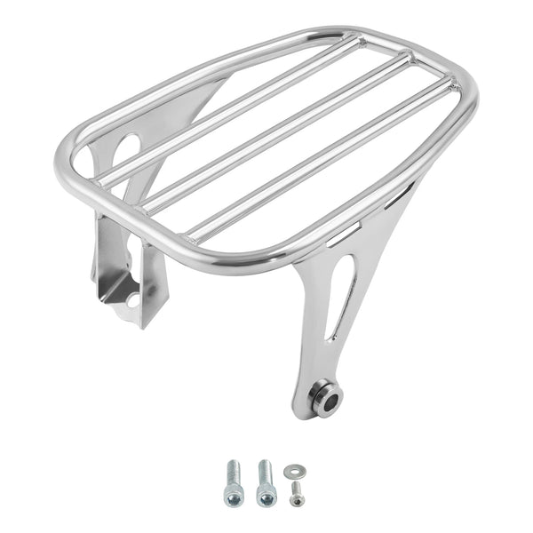 Chrome Solo Luggage Rack Fit For Harley Softail Slim Flsl Street Bob 2018-2025