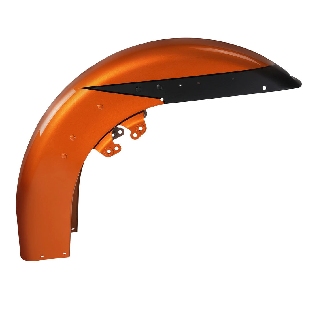 Front Fender Fit For Harley Electra Glide 14-24 Scorched Orange/Black Denim
