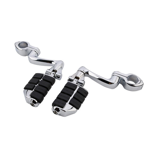 Highway Foot Pegs 1 1/4" Engine Guard Clamps Fit For Harley Touring Softail Dyna