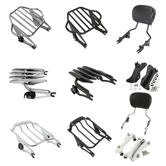 Sissy Bar Backrest Luggage Rack Docking Hardware Fit For Harley Touring 14-2025