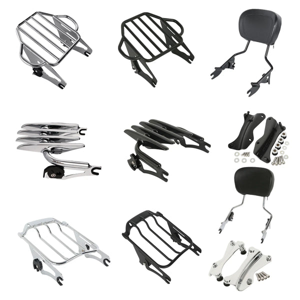 Sissy Bar Backrest Luggage Rack Docking Hardware Fit For Harley Touring 14-2025