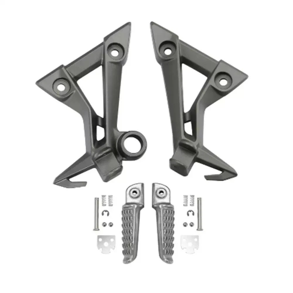 Silver Passenger Rear Foot Peg Bracket For Kawasaki Ninja 300 EX300 2013-2017 16