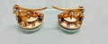 2xGas Fuel Petrol Tank Cap Lid Brass Cast for Harley Bobber Chopper Hot Rat Rod@