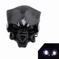 Motorcycle LED Skull Headlight Lamp With 28-41mm Fork Mount Bracket For Harley