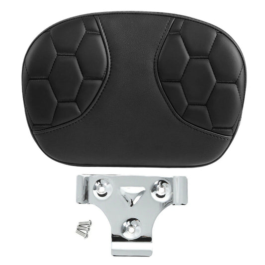 Fit For Harley Touring 09-24 Passenger Sissy Bar Backrest Pad Black Stitching