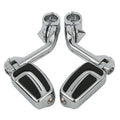 1-1/4'' Long Angled Highway Engine Guard Foot Pegs Mount Fit For Harley Touring