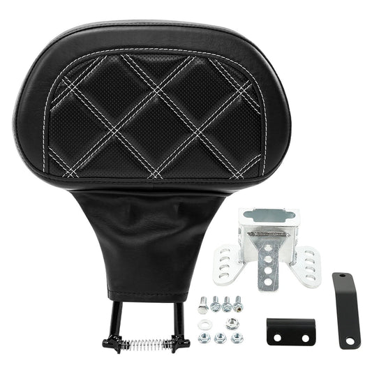 Black Driver Backrest Pad Fit For Harley Road Electra Street Glide Flhx 88-2023