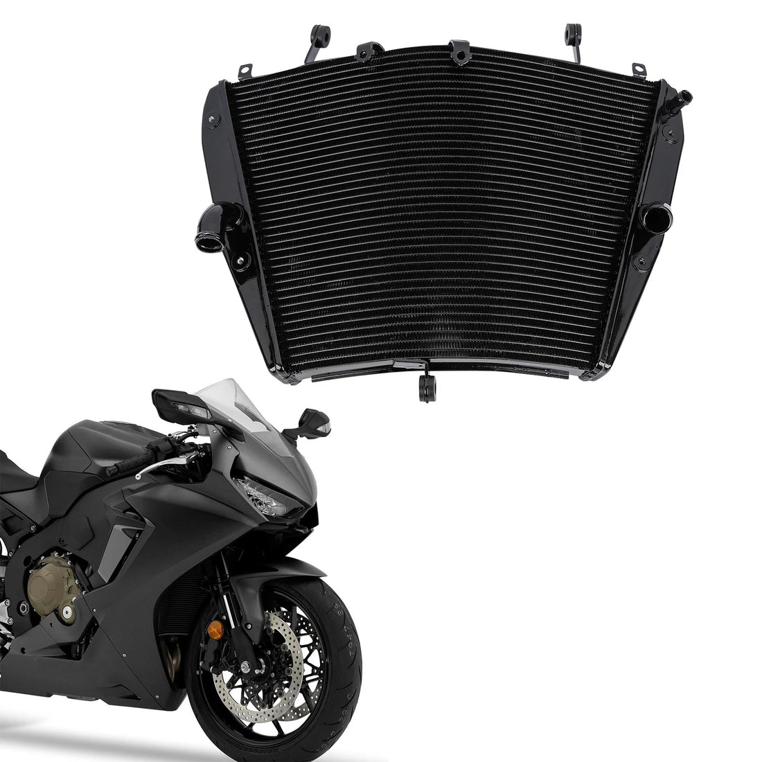 Engine Radiator Cooling Fit For Honda CBR1000RR 2012-2016 2013 2014 2015 Black
