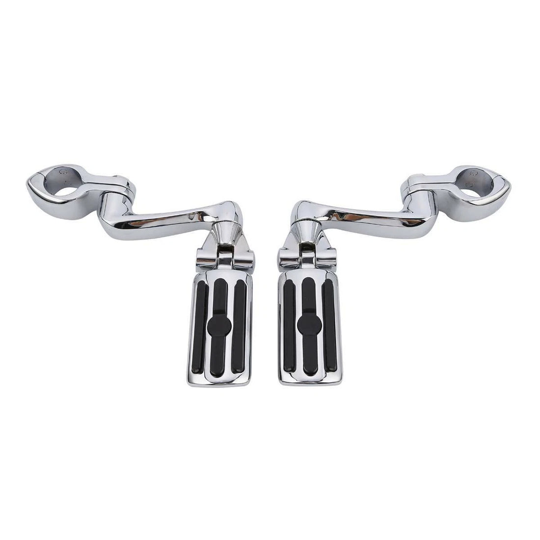 32mm Footpeg Peg 360 Adjustable Long Mount Kit 1 1/4" Highway Bar Fit For Harley
