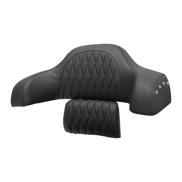 Black Rear Trunk Passenger Backrest Pad Fit For Indian Chieftain Limite 17-2023