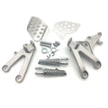 Motorcycle Driver Front Foot Peg Bracket Fit for Honda CBR600RR 2007-2024 Silver