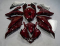 Red Black Forged Carbon Fiber Fairings Kit +Bolts For Yamaha YZF R125 2008-2018