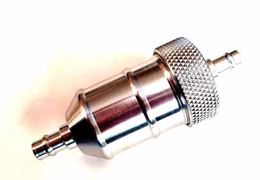 Filtro de combustible en línea de aluminio Billet de 1/4 "para motocicleta
