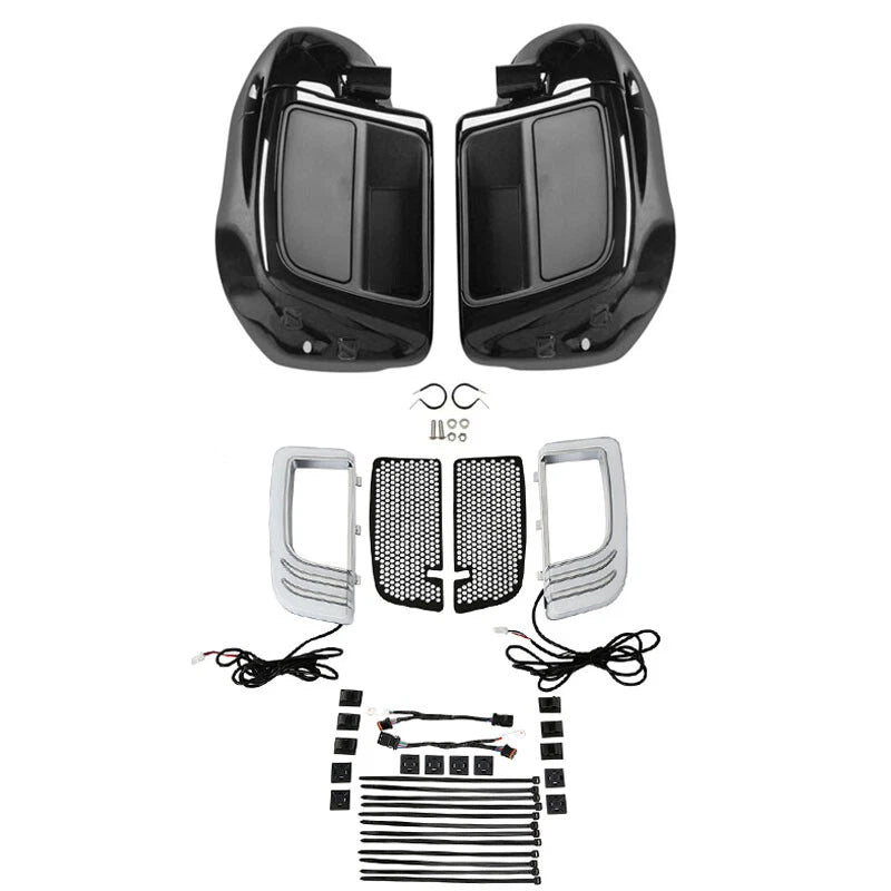 Lower Vented Fairings Speaker Pods Signal Light Fit For Harley Touring 2014-2023