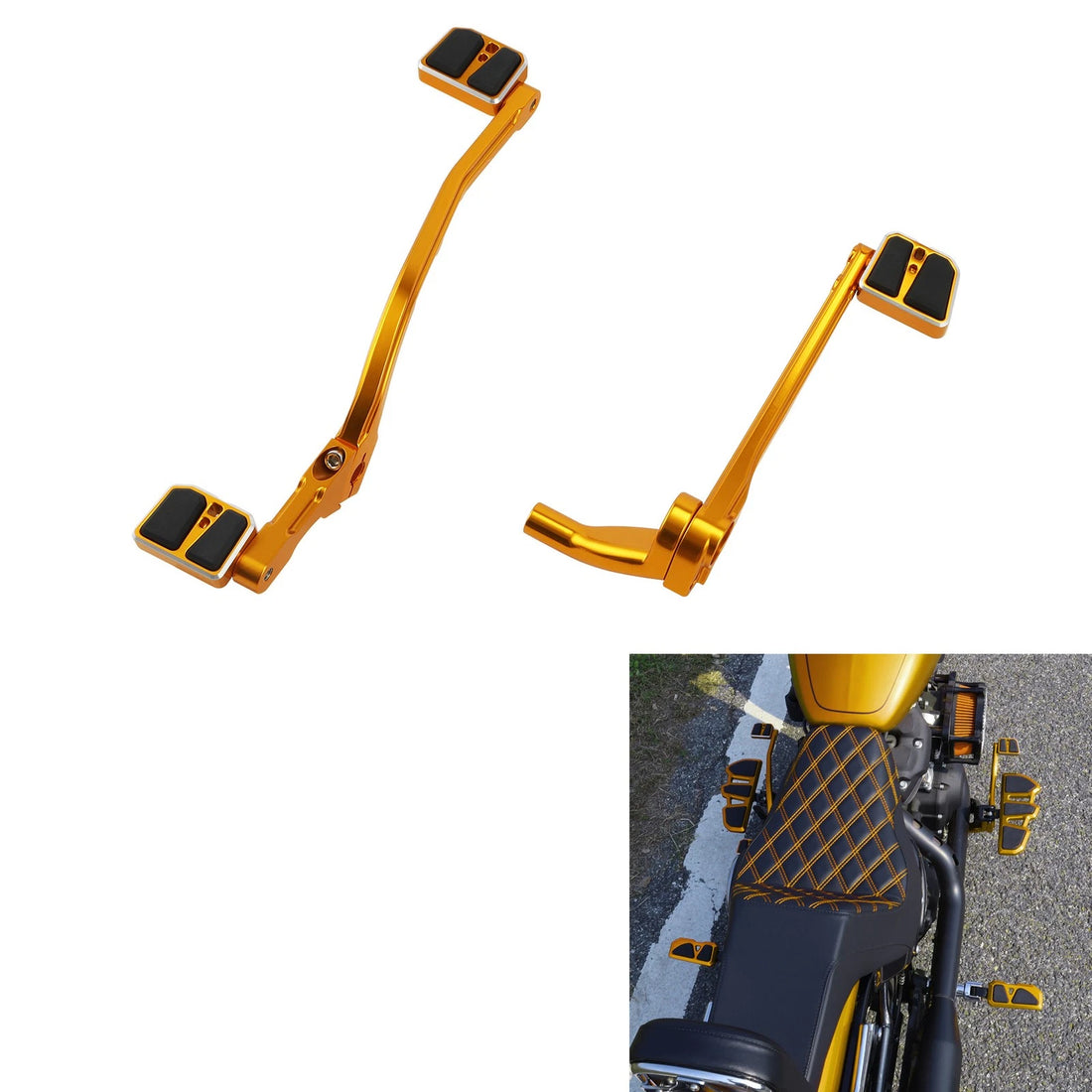 Brake Arm Pedal Shift Lever Shifter Pegs Fit For Harley Street Bob Fxbb 18-25 24