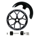 23" Wheel Rim Dual Disc Hub Front Fender Fit For Harley Electra Glide 2008-2024