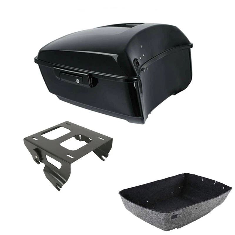 King Trunk Solo Mounting Rack Fit For Harley Touring Street Road Glide 2014-2026