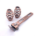 Copper 3" Solo Seat Barrel Springs Bracket Mount Kit For Harley Chopper Bobber