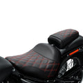 Driver Passenger Seat Fit For Harley Softail Standard Fxst 18-23 Black+Red